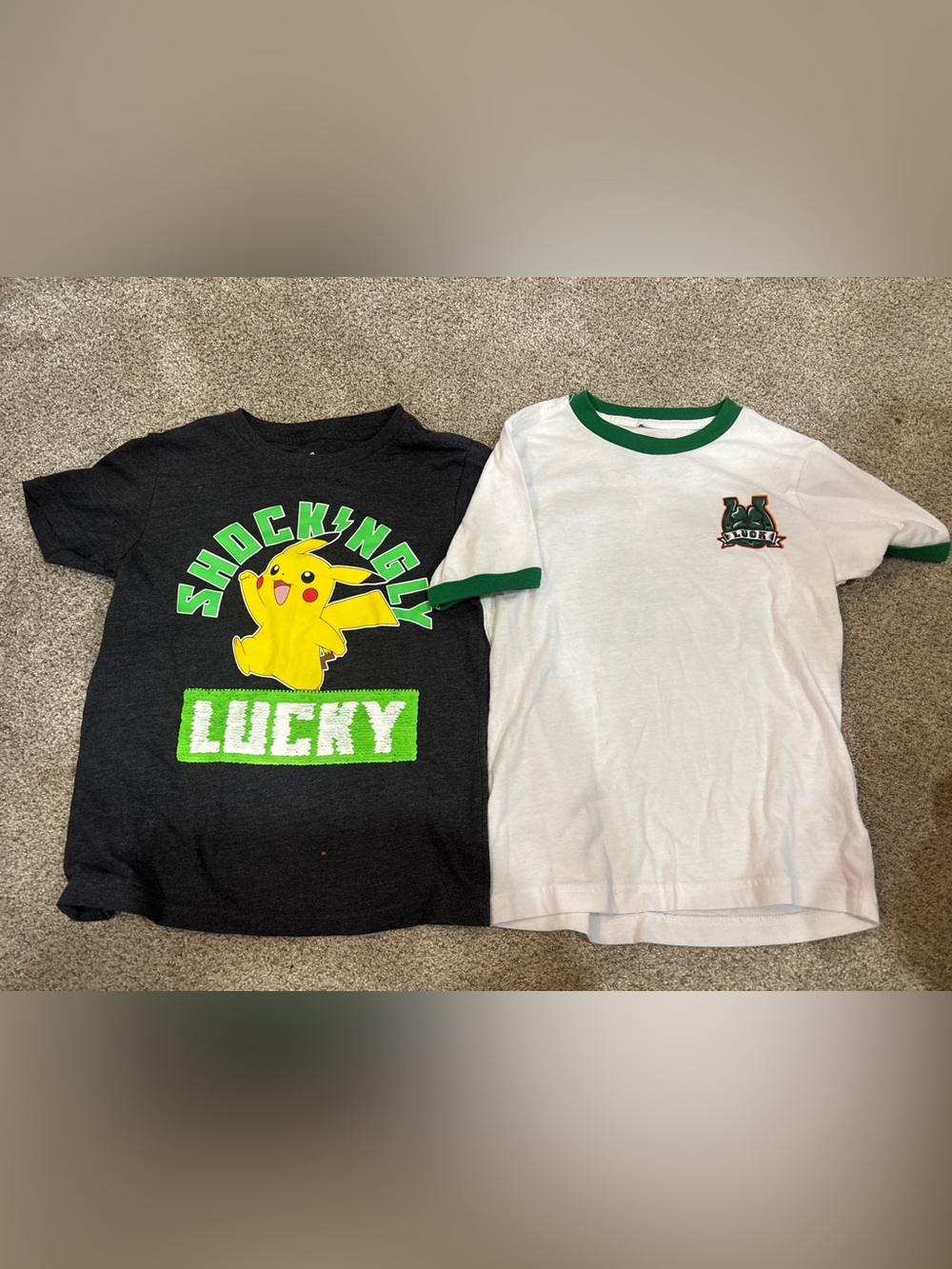 Lot of St. Patrick’s Day Shirts Pokémon Little Boy Shirts XS/S 6-7
